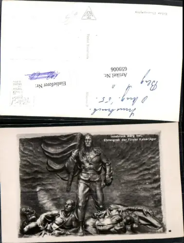 659006,Foto Ak Innsbruck Berg Isel Ehrengrab der Tiroler Kaiserjäger
