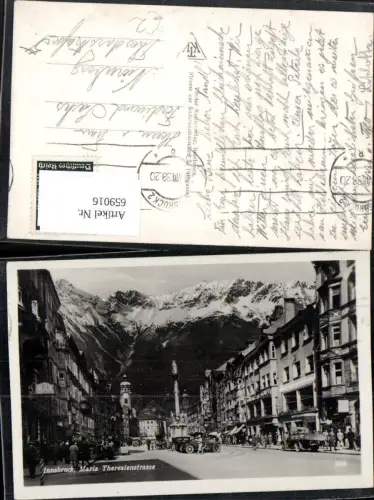 659016,Foto Ak Innsbruck Maria-Theresien-Straße Annasäule