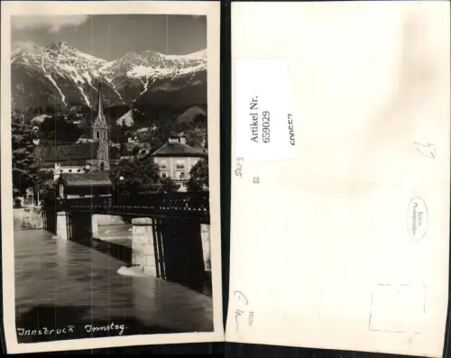 659029,Foto Ak Innsbruck Innsteg Brücke
