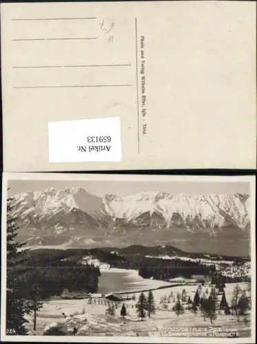659133,Innsbruck Igls Blick Sprungschanze Nordkette Winteransicht