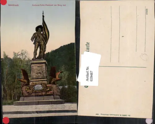 659487,Innsbruck Andreas-Hofer-Denkmal a. Berg Isel