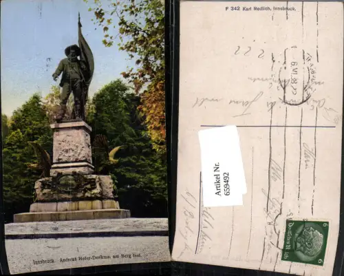 659492,Innsbruck Andreas-Hofer-Denkmal a. Berg Isel
