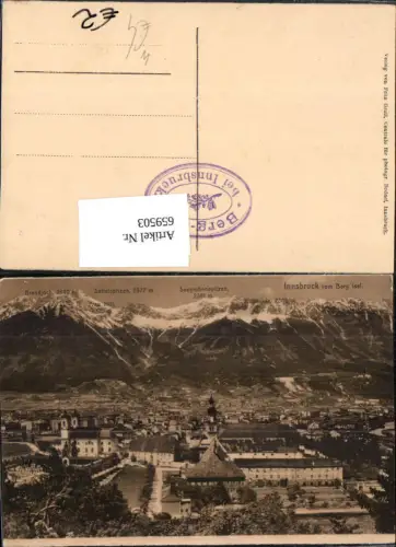 659503,Innsbruck vom Berg Isel