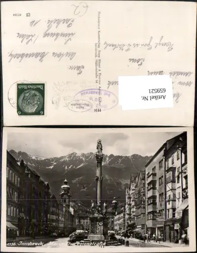659521,Foto Ak Innsbruck Maria Theresienstrasse Annasäule