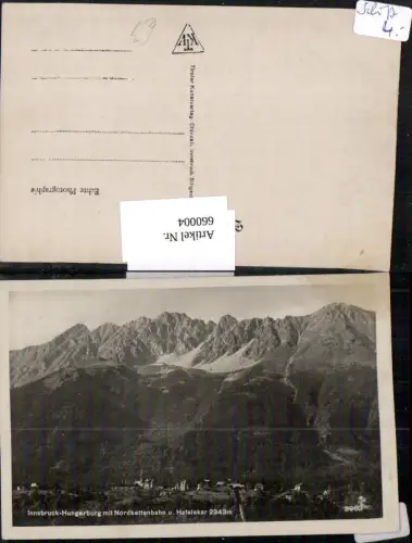 660004,Foto Ak Innsbruck Hungerburg mit Nordkettenbahn u. Hafelkar