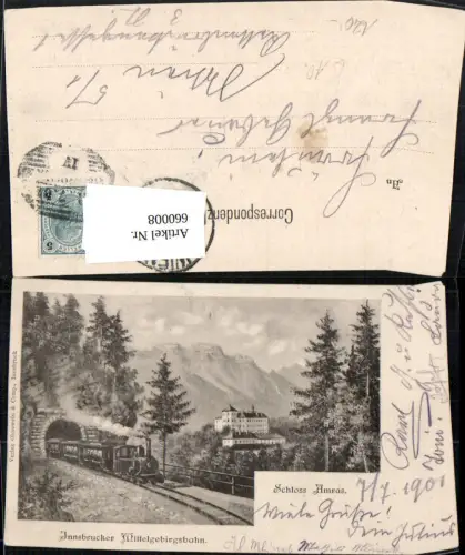 660008,Innsbruck Mittelsgebirgsbahn Schloss Ambras Amras