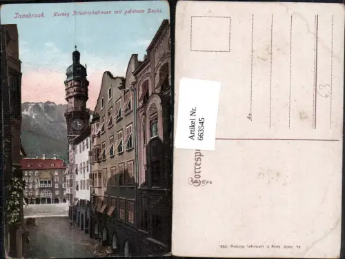 663545,Innsbruck Herzog Friedrichstraße mit goldenem Dachl