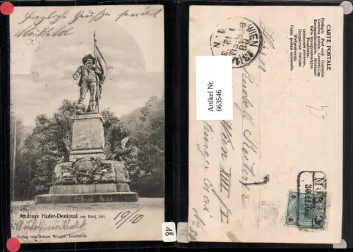 663546,Innsbruck Andreas Hofer-Denkmal am Berg Isel