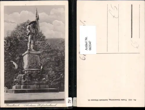 663547,Innsbruck Andreas Hofer-Denkmal a. Berg Isel
