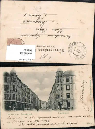 663557,Litho Innsbruck Anickstraße Anichstraße