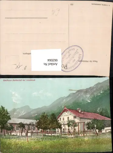 663564,Innsbruck Gasthaus Rechenhof