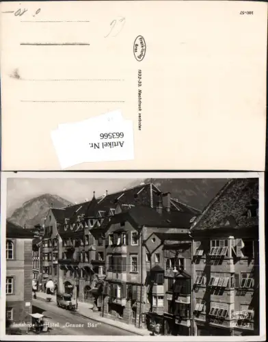 663566,Foto Ak Innsbruck Hotel Grauer Bär