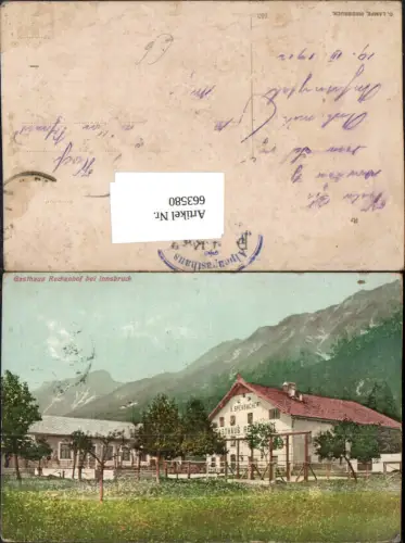 663580,Innsbruck Gasthaus Rechenhof