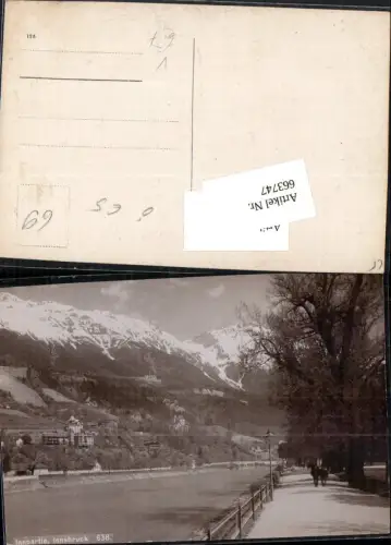 663747,Foto-AK Innsbruck Innpartie Inn Hungerburg pub Fritz Gratl 638