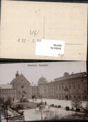 663748,tolle Foto-AK Innsbruck Rennplatz pub Fritz Gratl