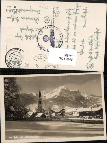 664505,Foto Ak Innsbruck Igls mit Nockspitze Winteransicht Feldpost 55330