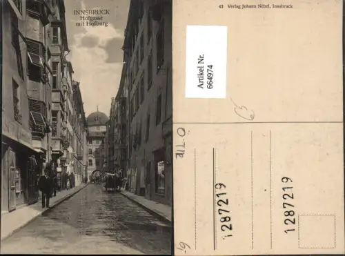 664974,Innsbruck Hofgasse mit Hofburg