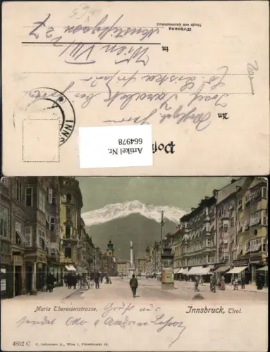 664978,Innsbruck Maria Theresienstrasse Litfaßsäule pub C. Ledermann 4852c