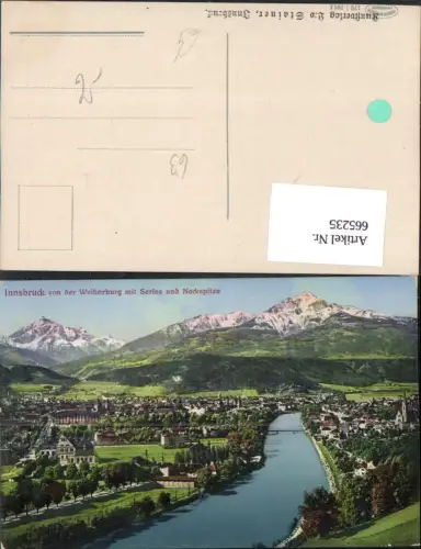 665235,Innsbruck von der Weiherburg mit Serles u. Nockspitze