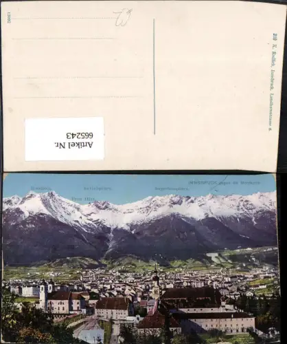 665243,Innsbruck geg. d. Nordkette