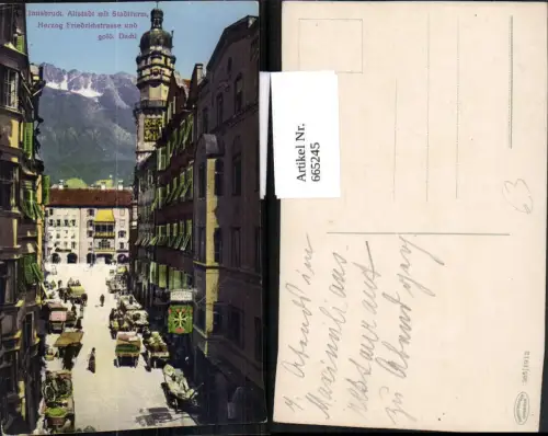 665245,Innsbruck Altstadt Stadtturm Herzog Friedrichstraße Goldenes Dachl
