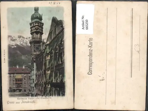 665250,Innsbruck Goldenes Dachl u. Stadtturm