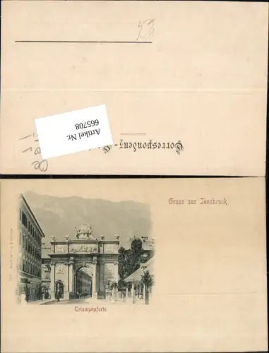 665708,Innsbruck Triumphpforte pub Stengel e Co. 2321