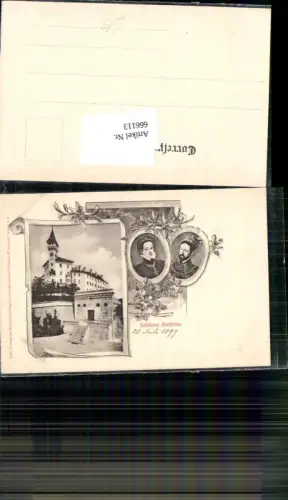 666113,tolle AK Schloss Amras Ambras bei Innsbruck Adel Portrait 1900