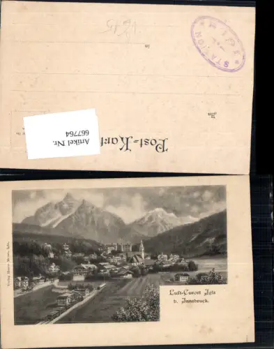 667764,Künstler Ak Innsbruck Igls pub Hanns Meran