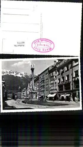 667771,Foto Ak Innsbruck Maria Theresienstraße geg. d. Nordkette Annasäule