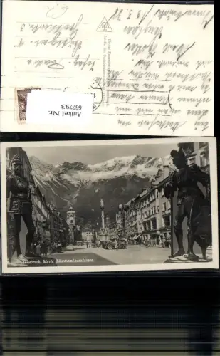 667793,Fotomontage Innsbruck Maria Theresienstrasse Ritter Rüstung