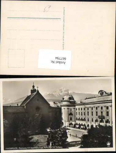 667794,Foto Ak Innsbruck Rennweg Leopoldsbrunnen Hofkirche u. Hofburg