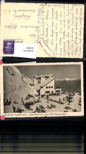 667807,Foto Ak Innsbruck Nordkettenbahn Hotel Seegrube Wintersport