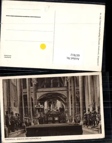 667812,Innsbruck Inneres d. Hofkirche Ritter Rüstung