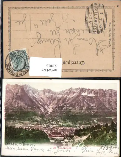 667815,Litho Innsbruck Ansicht
