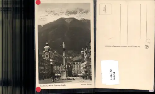668454,Foto Ak Innsbruck Maria Theresienstraße