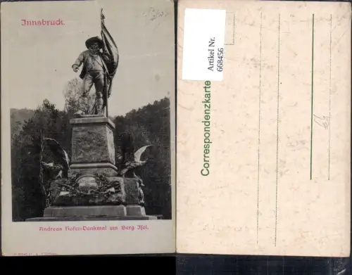 668456,Innsbruck Andreas Hofer-Denkmal a. Berg Isel