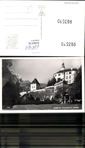 668464,Foto Ak Innsbruck Schlosshof in Ambras