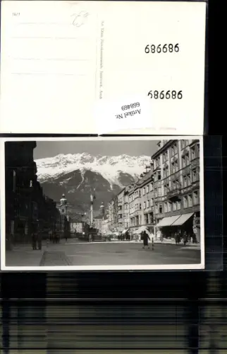 668469,Foto Ak Innsbruck Maria Theresienstraße m. Annasäule Automobil
