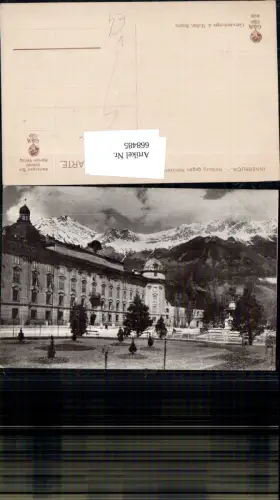 668485,Innsbruck Hofburg geg. Nordkette pub Globuskarte