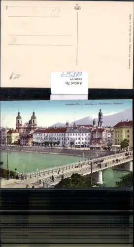 668527,Innsbruck Innbrücke m. Pfarrkirche u. Stadtturm Brücke