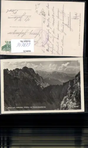 668616,Foto Ak Innsbruck Blick v. Hafelekar auf Grubreisentürme