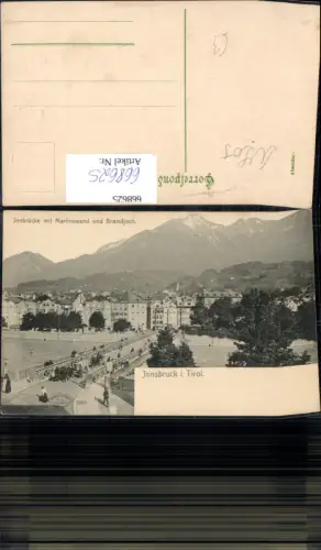668625,Innsbruck Innbrücke mit Martinswand u. Brandjoch Brücke