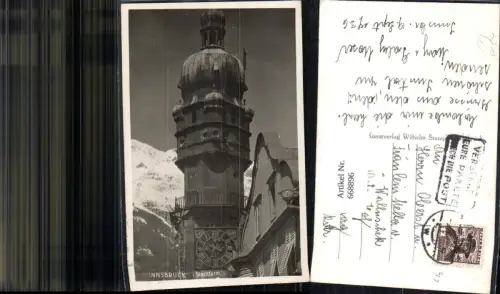 668896,Foto Ak Innsbruck Stadtturm Uhrturm