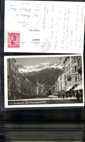 669067,Foto Ak Innsbruck Maria Theresienstraße Annasäule