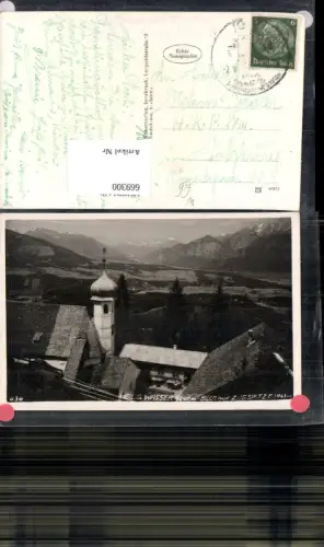 669300,Foto Ak Innsbruck Wallfahrtsort Heiligwasser Blick auf Zugspitze
