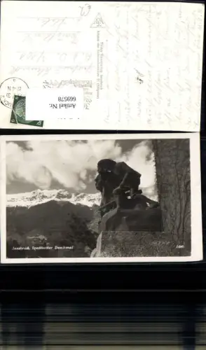 669578,Foto Ak Innsbruck Speckbacher Denkmal