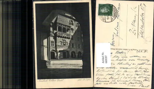 669597,Foto Ak Innsbruck Goldenes Dachl pub Dr. Defner