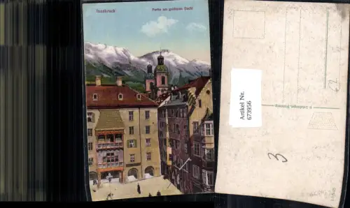 673956,Innsbruck Partie a. Goldenen Dachl