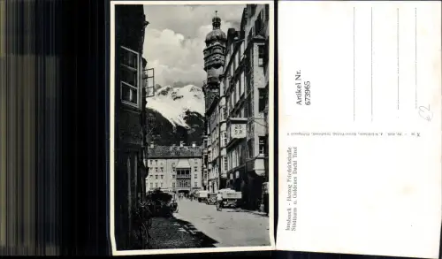 673965,Innsbruck Herzog Friedrichstraße Stadtturm u. Goldenes Dachl